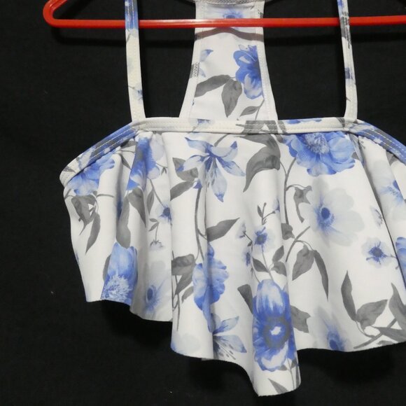 URBAN KIDS | size 6 | White and Blue Floral Bikini Set - Picture 7 of 16